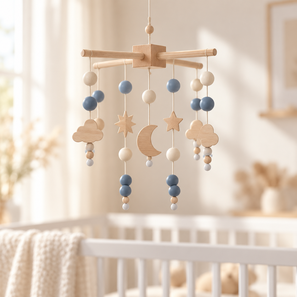 Mobile lune bleue
