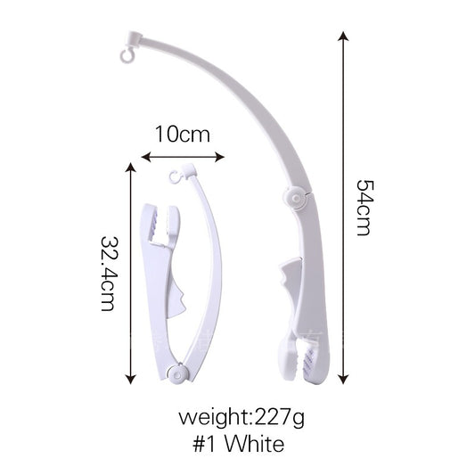 Support de mobile bébé courbé blanc