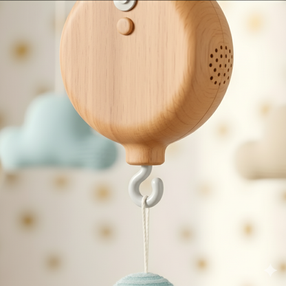 Boîte à musique “Berceuse Luna” en bois