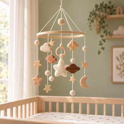 Beige Celestial Mobile
