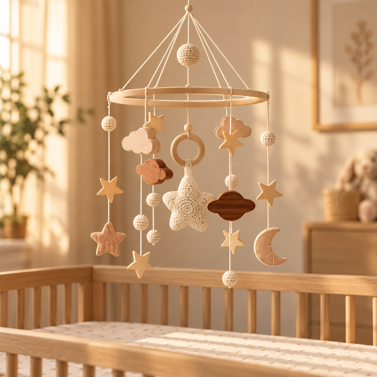 Beige Celestial Mobile