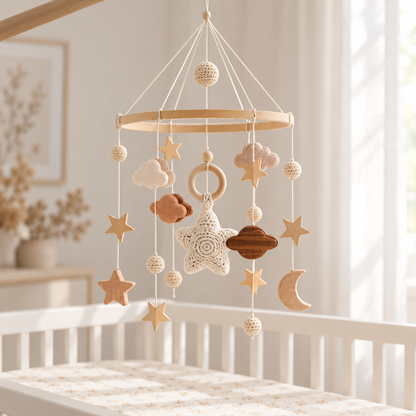 Beige Celestial Mobile