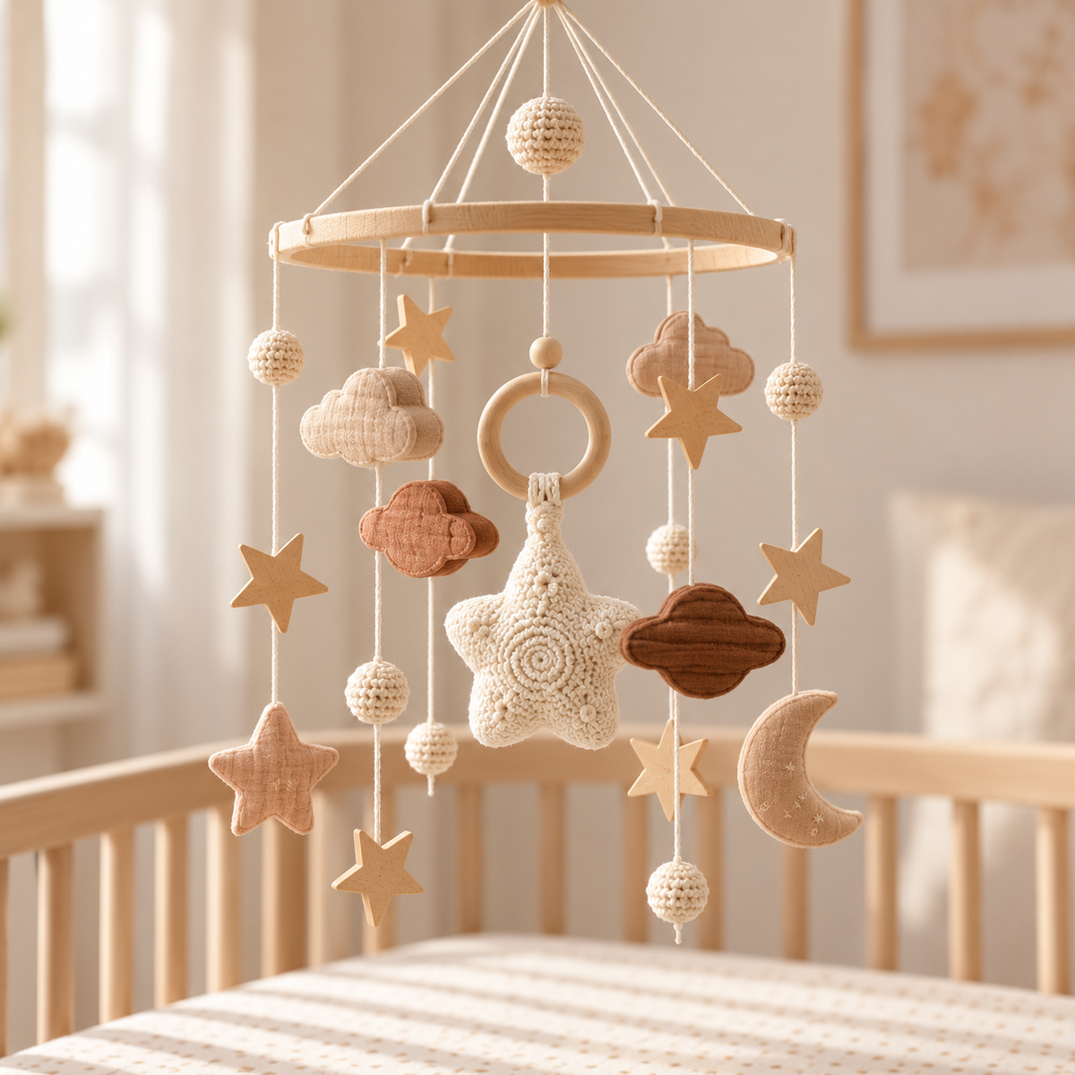 Beige Celestial Mobile
