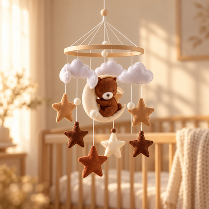Mobile ourson et lune