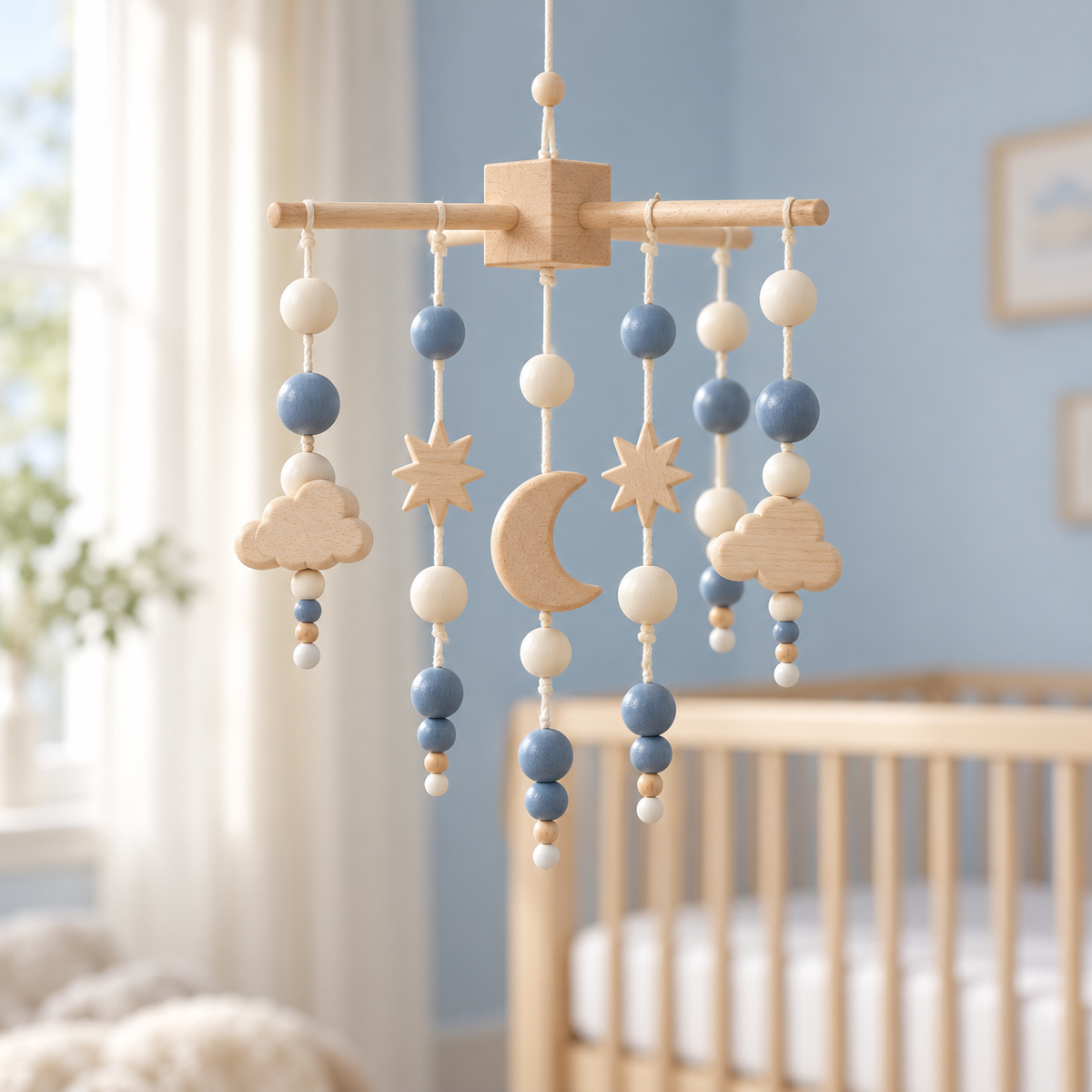 Mobile lune bleue