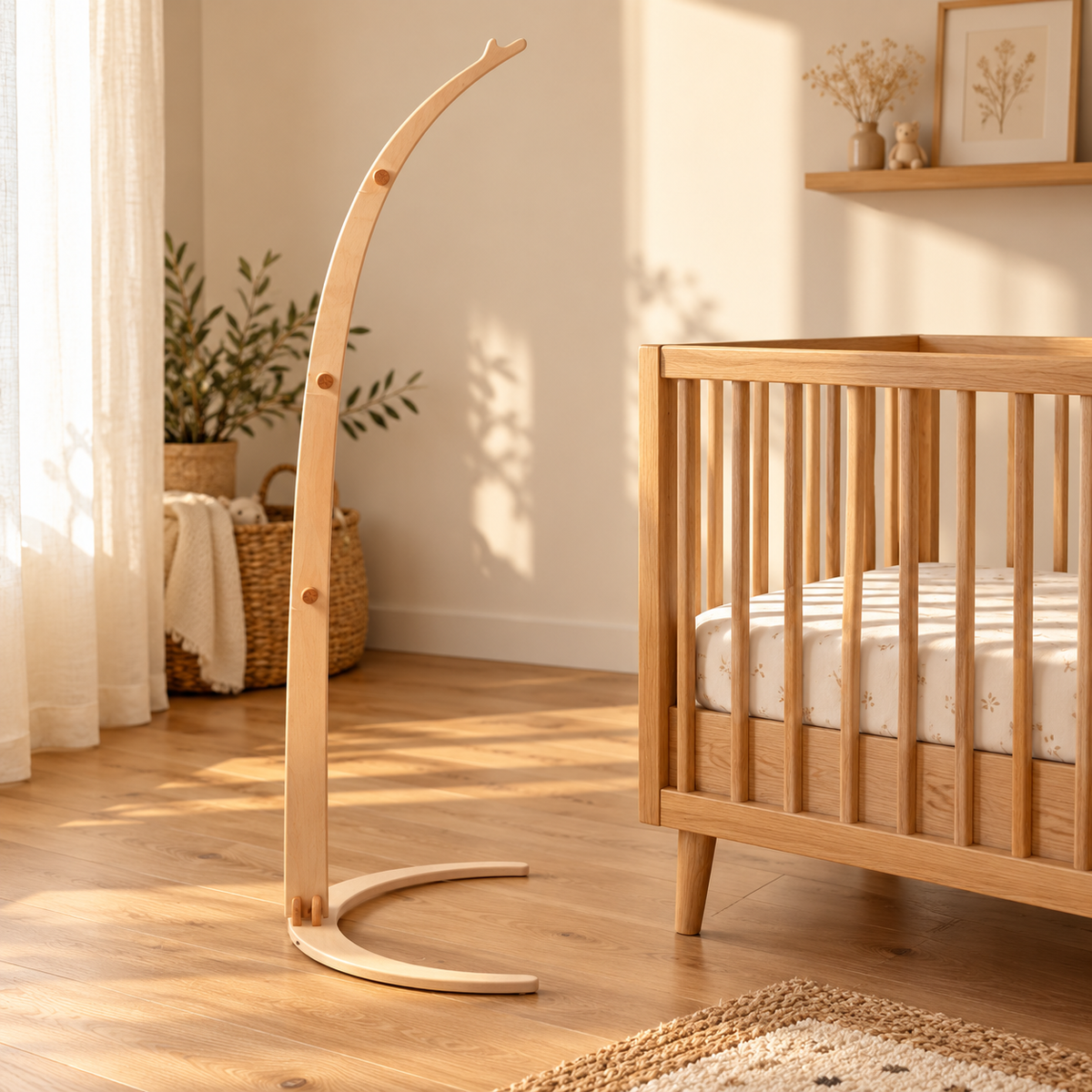 Curved Floor Standing Bed Bell Bracket