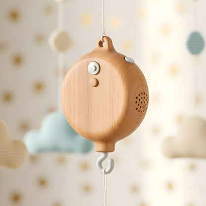 Boîte à musique “Berceuse Luna” en bois