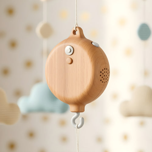 Boîte à musique “Berceuse Luna” en bois