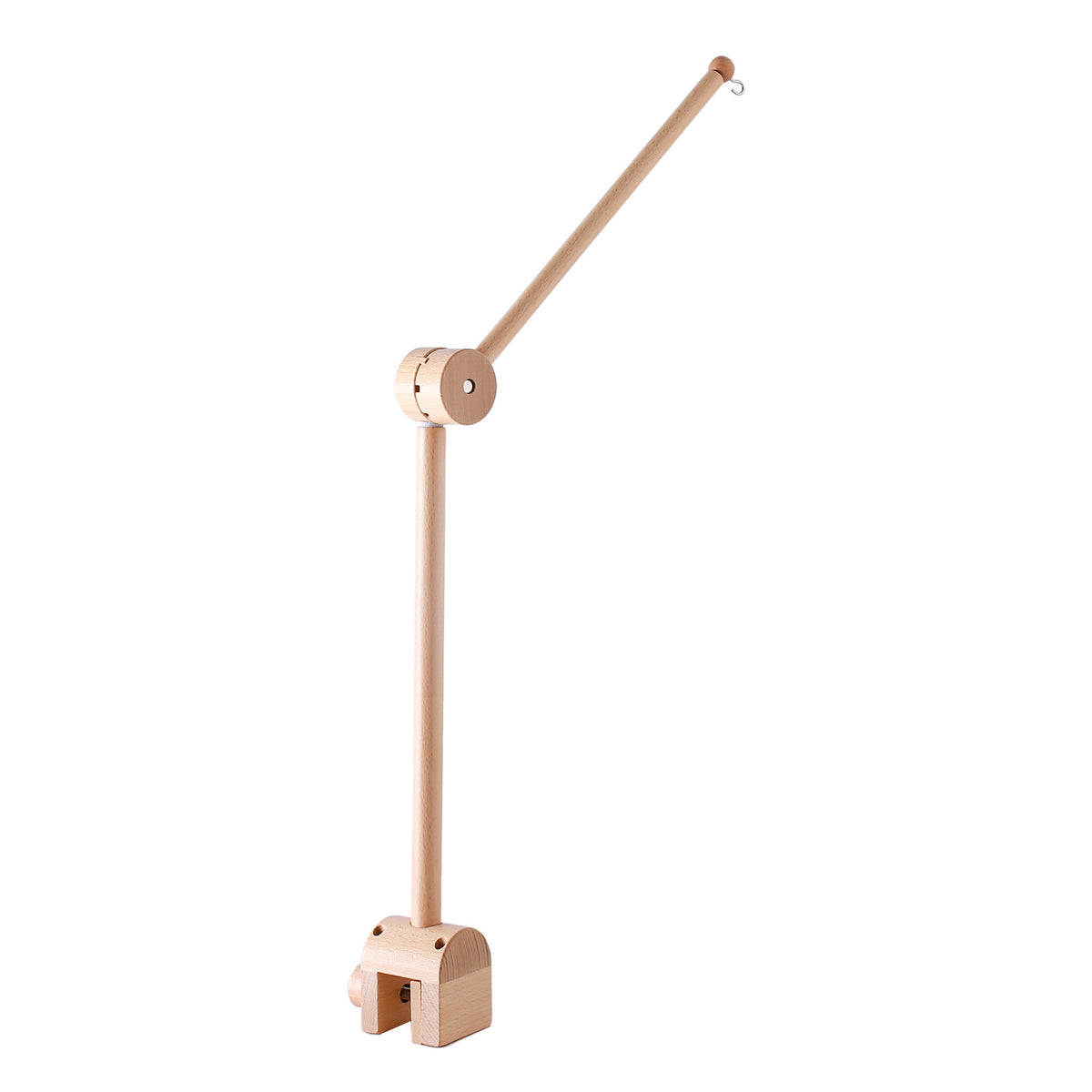 Support de mobile bébé en bois, arche pivotante