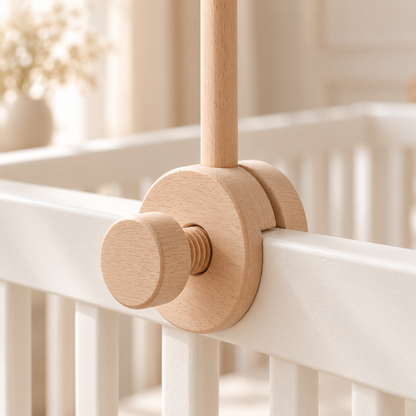 Verbeterde mobielhouder voor babybedje