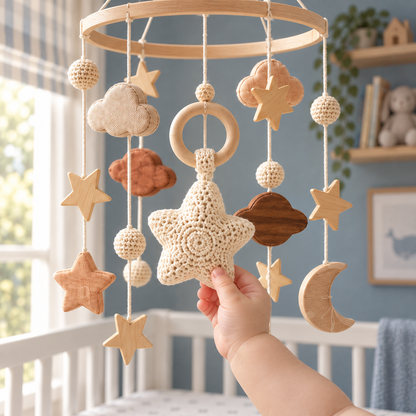 Beige hemelse mobiel